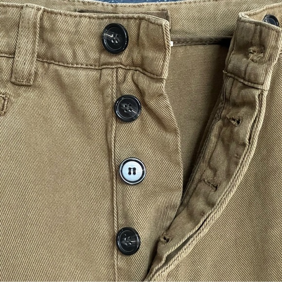 Zara Green Tapered Cotton Pants - Picture 5 of 6